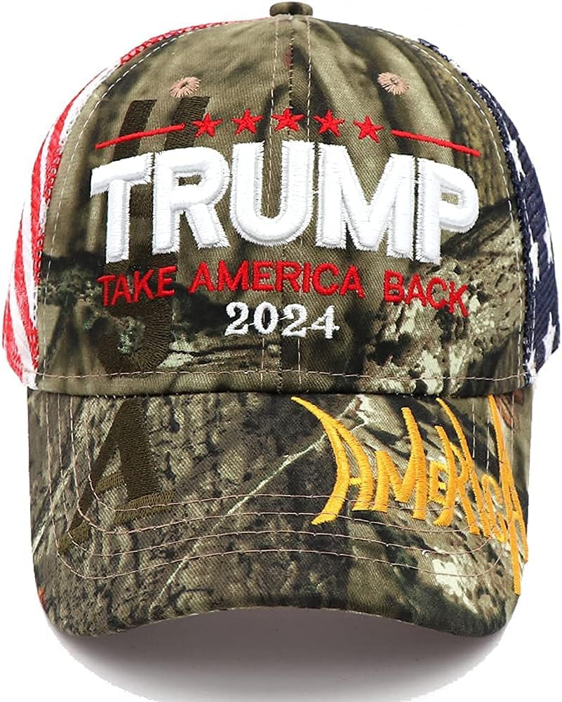 Trump 2024 Hat, Donald Trump 2024 Cap Take America Back MAGA USA Embroidery Adjustable Baseball Cap