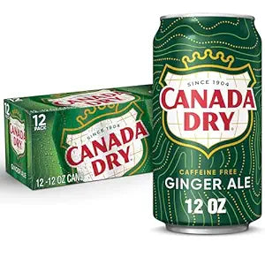 Canada Dry Ginger Ale Soda, 12 fl oz cans, 24 pack