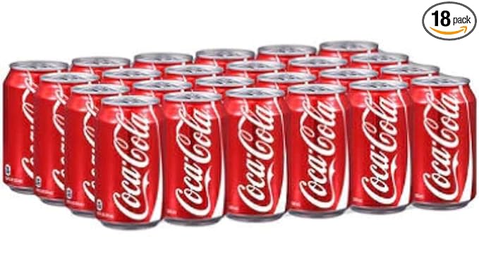 Coca-Cola Soda Pop, 12 fl oz, 18 Pack Cans