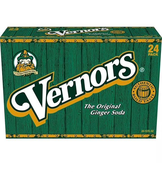 Vernors Ginger Ale, 12 oz (24 Cans)