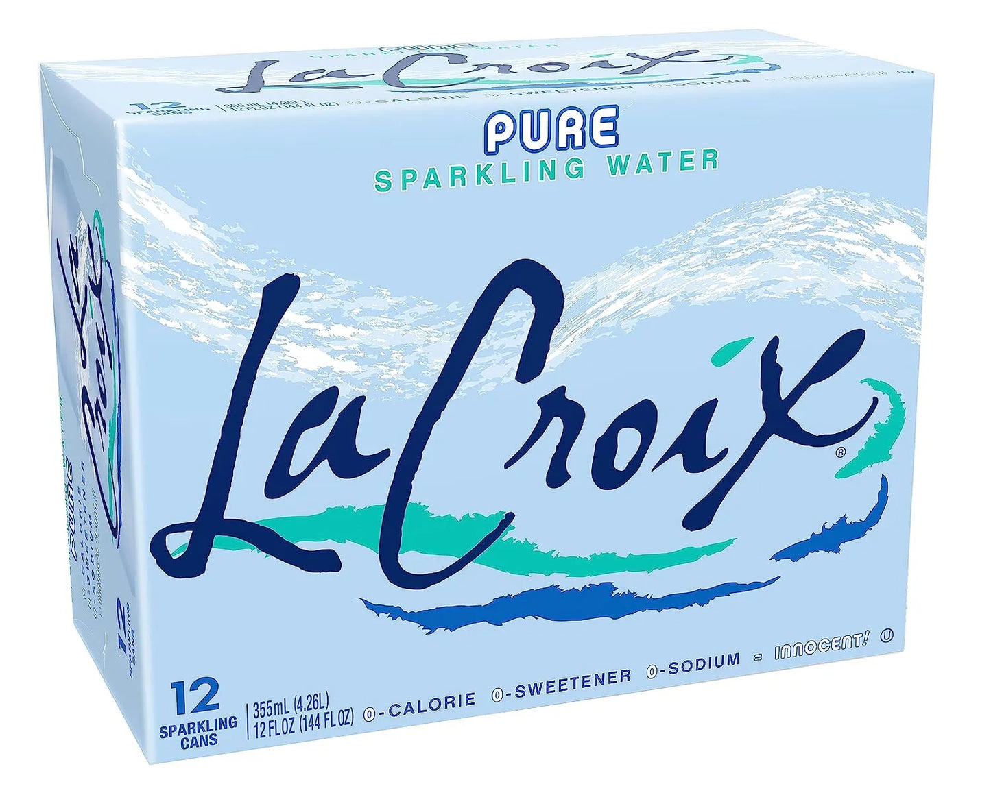 LaCroix Sparkling Water, Pure- 24 packs 12 oz