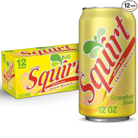 Squirt Citrus Soda, 12 Fl Oz, 12 Pack