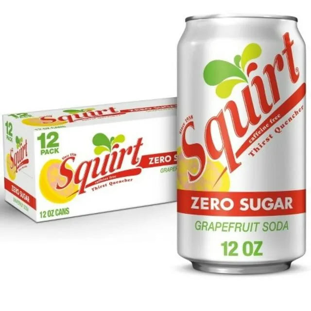 Squirt Zero Sugar Soda 12oz Cans, Quantity of 24