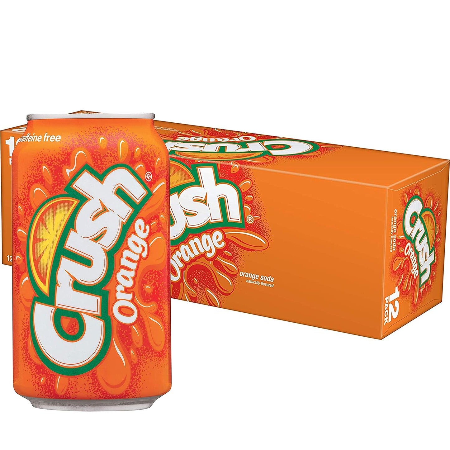 Crush Orange Soda 12oz Cans, Quantity of 12