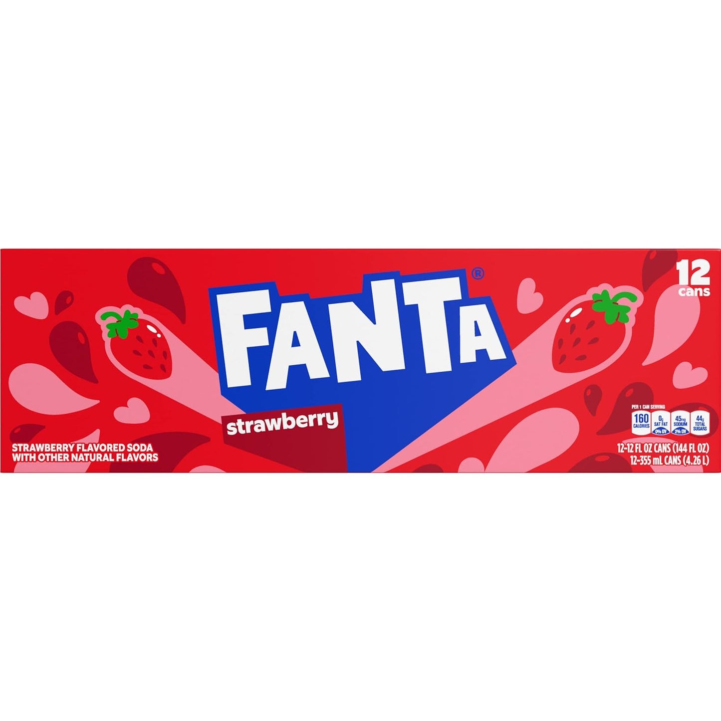 Fanta Strawberry, 12 fl oz (pack of 12)