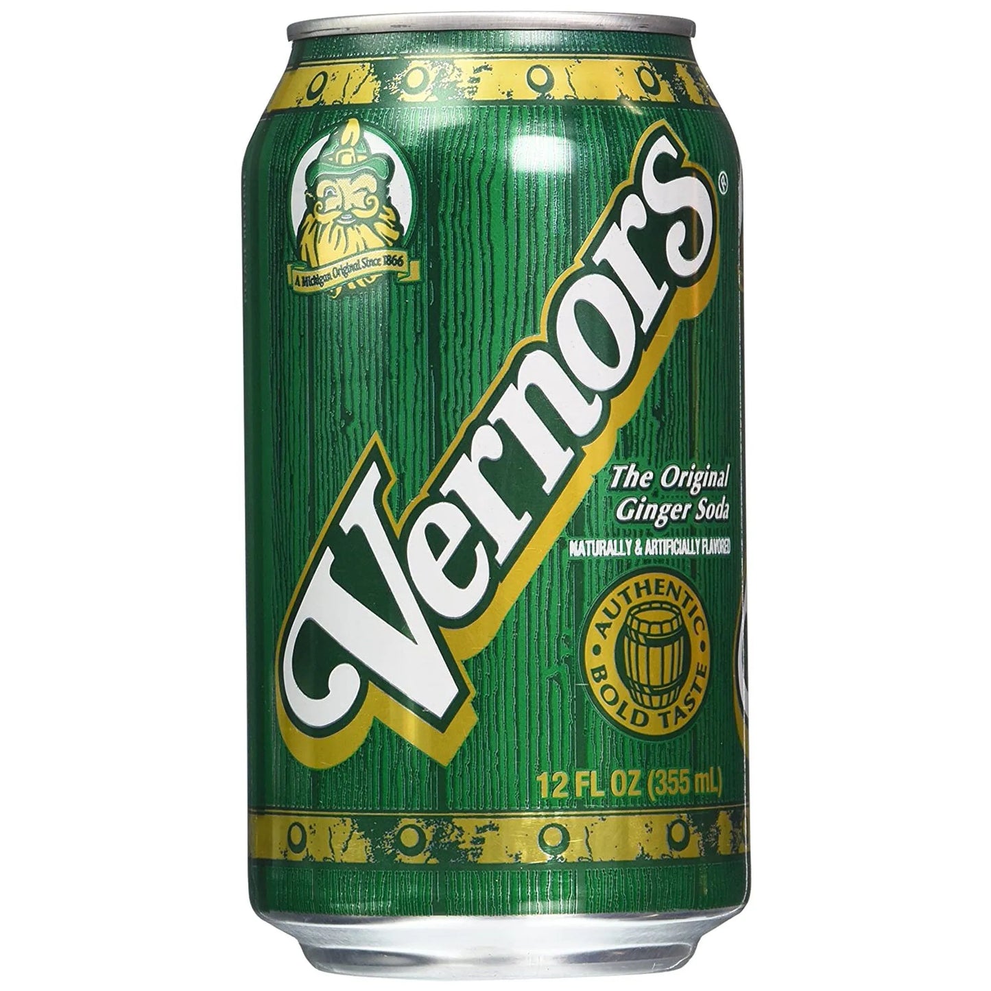 Vernors Ginger Ale, 12 oz - 12 Cans